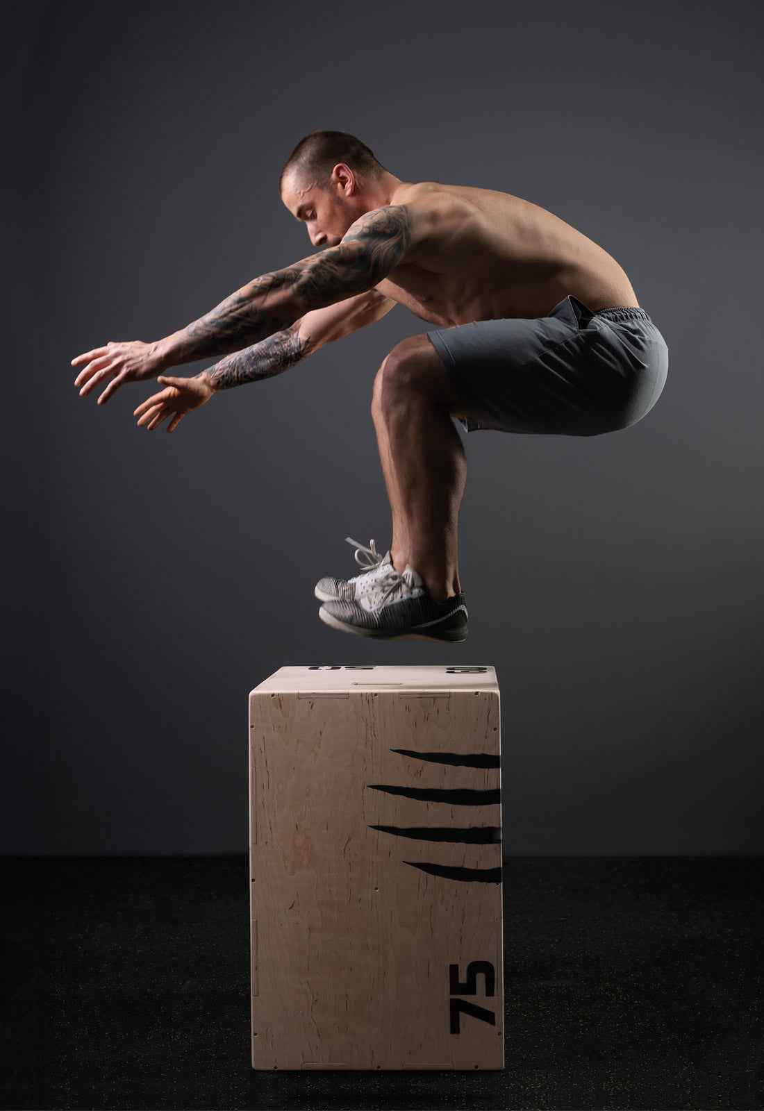 Training Box – Holz-Plyo-Box mit 3 Höhen für Power & Fitness – im Einsatz