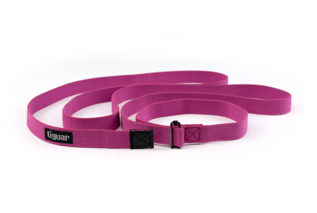 Yoga Strap – 3 m langer Baumwollgurt mit Metallschnalle für Yoga & Stretching