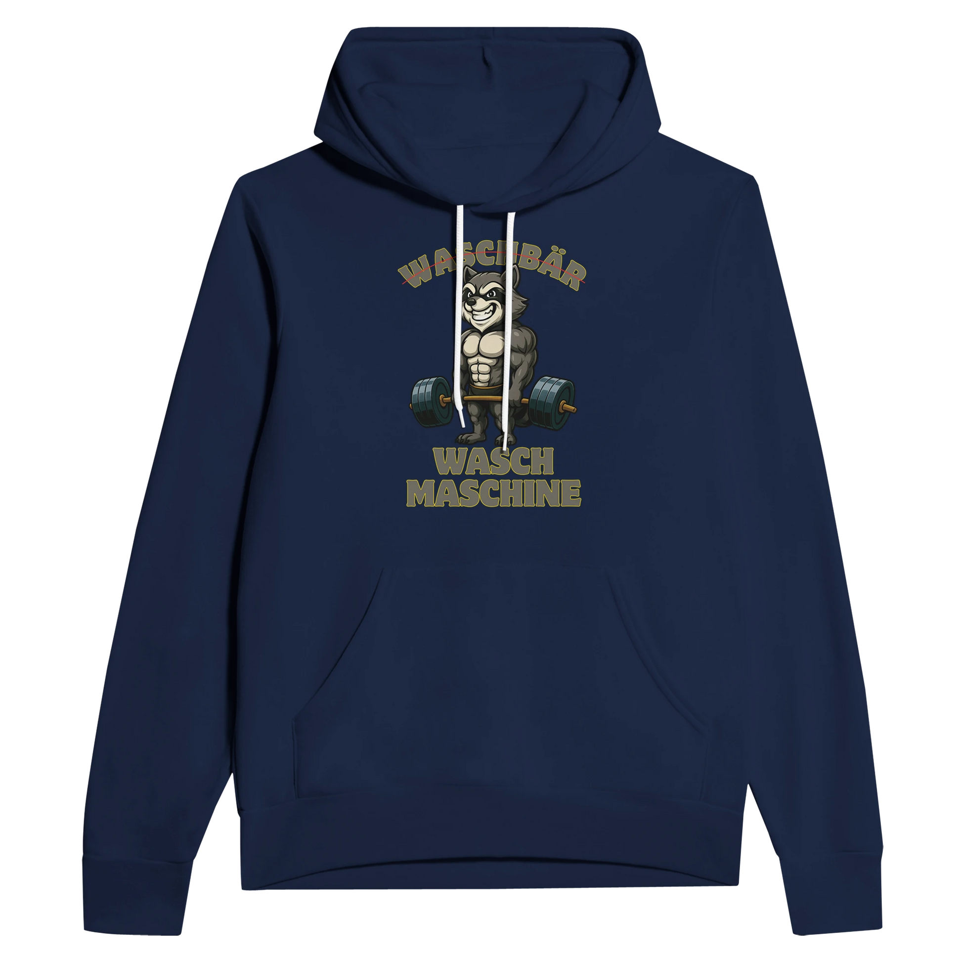 Waschmaschinen-Waschbär Hoodie für Herren Marine