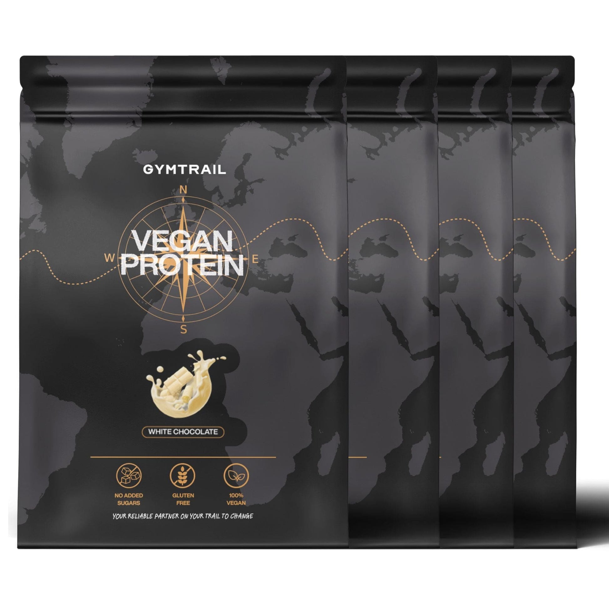 GYMTRAIL Veganes Eiweißpulver - Weisse Schokolade
